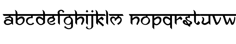 english font with hindi style